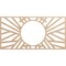 Ekena Millwork Hoover Wood Fretwork Pierced Ceiling Medallion, Alder, 34"W x 17"H x 12 5/8"ID x 1/4"T CMWP34X17X0250HOAL - alternate 1
